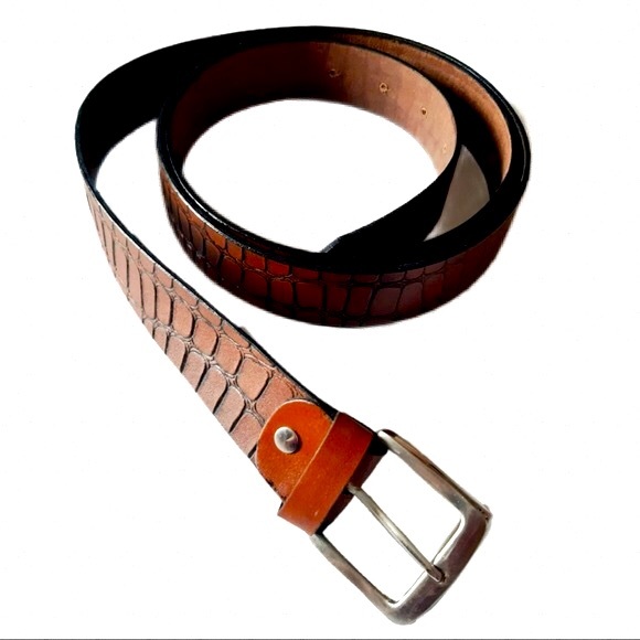 Hand Crafted Other - 🔥🎯PLUS SIZE LEATHER NWT Men’s Belts Rustic Vintage Engraved Belt